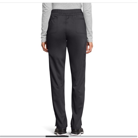 Cherokee Workwear Revolution Straight Leg Drawstring Scrub Pant w/ Knit Contrast - Picture 2 of 4